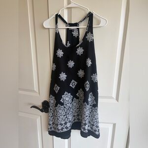 J Valdi Black Racerback Swimsuit cover up Women's M